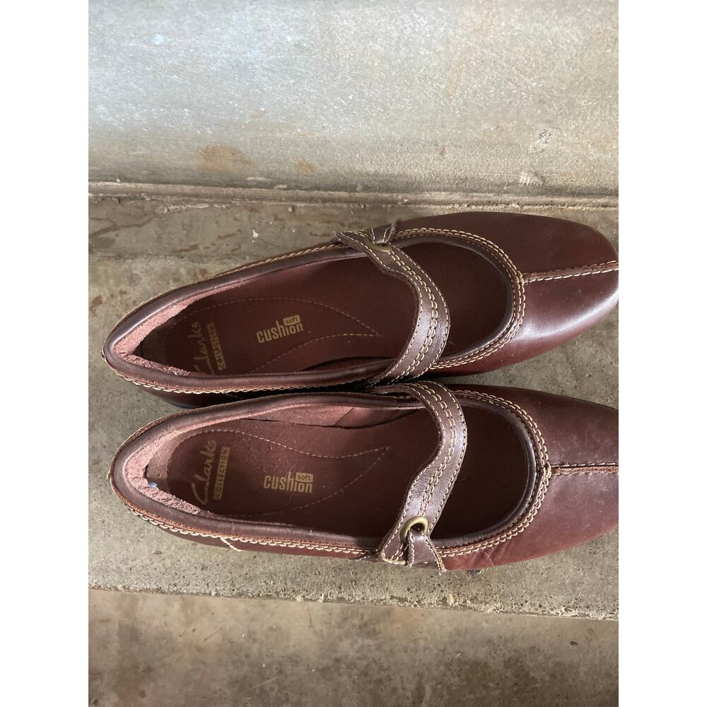 Clarks brown leather Haydn Maize slip on Mary Jane - Picture 6 of 10
